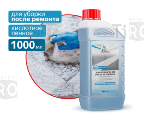 Средство моющее Clean&Green CG8043 для очистки после ремонта 1л