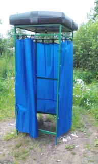 Душ дачный с электроподогревом 100л/2кВт./1,0*1,0*2,4