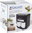 Кофеварка 750Вт, 0,3л, 2 чашки, Galaxy GL-0708, черная