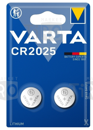 Батарейка Varta Electronics C R 2025 (2 шт)