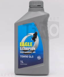 Масло трансмиссионое Eagle Scorpion Gear Semi-Syn Oil 75W90 API GL-5 LSD, 1L
