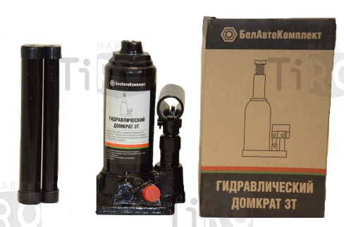Домкрат гидравлический 3т (TUV,2 клапана) БАК 00027