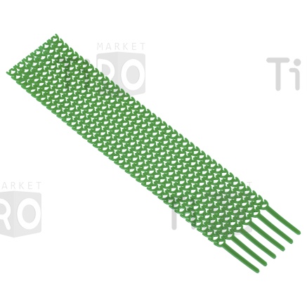 Стяжка для проводов FlexLock гибкая 20 штук зеленая