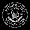 Наклейка на бутылку "Handcrafted Bavarian beer" черная