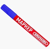 Маркер Skyway S03501003 универсальный с наконечником из фетра, цвет синий