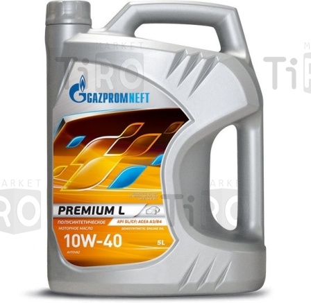 Gazpromneft Premium L 10w40 SL/CF (5л ) масло моторное п/с Gazpromneft Premium L 10w40 SL/CF (5л ) масло моторное п/с