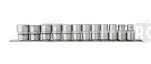 Набор головок торцевых 1/2"DR на держателе, 10-24 мм, 12 предметов, S13S1112SM Набор головок торцевых 1/2"DR на держателе, 10-24 мм, 12 предметов, S13S1112SM
