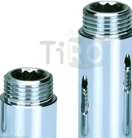Удлинитель AQuafit 1/2х50mm латунь, покрытие-никель Удлинитель AQuafit 1/2х50mm латунь, покрытие-никель