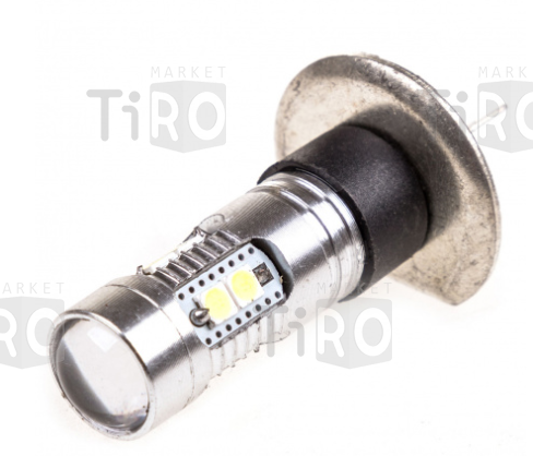 Автолампа диод H1 12-24V 10 SMD, 1-контакт, Белая, Ближний, дальний, противотуманные, Skyway S08202034