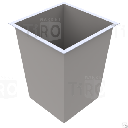 Бак мусорный 0,75м3, (грунт серый)