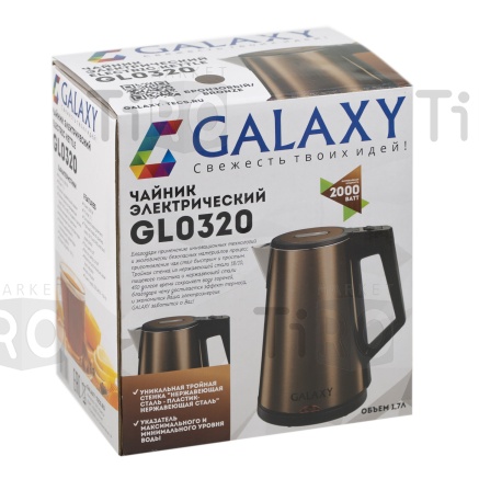 Чайник Galaxy GL-0320, 1,7л. 2кВт Чайник Galaxy GL-0320, 1,7л. 2кВт