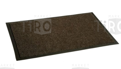 Коврик влаговпитывающий, ребристый 80*120 см. "Стандарт" коричневый