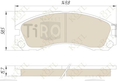 Тормозные колодки Kotl 3200KT