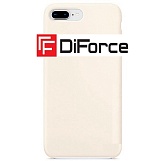Чехол Silicone Case для iPhone 7/8plus Кремовый/белый