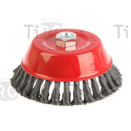 Щетка On металлическая для УШМ 150мм/М14 крученая (чашка)