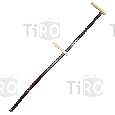 Косовище металлическое в сборе с 2-мя ручками+крепление барашек