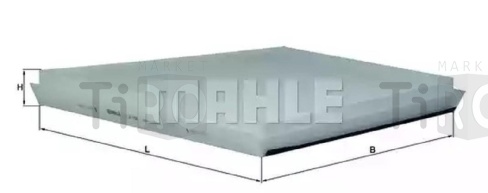 Элемент фильтрующий салонного фильтра Mahle LA 156 Z0322 (CU 3172)