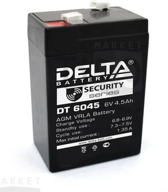 Аккумулятор Delta DT6045 6В, 4,5Ач