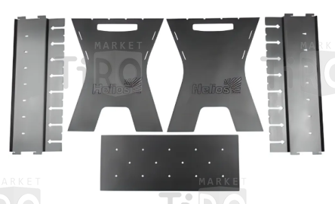 Мангал разборный Жарыч 490*330*400мм, сталь 2,0мм, в картонной коробке