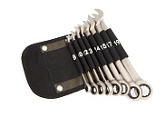 Набор ключей трещоточных комбинированных 8 штук, Дело Техники 515085