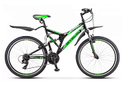 Велосипед Stels Challenger Z010, 26" V (20" Черный/Зеленый)
