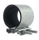 Хомут ремонтный оцинкованный "Краб" 3/4" (25-29мм диаметр трубы), ширина 70мм