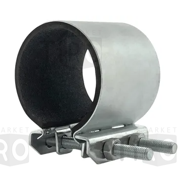 Хомут ремонтный оцинкованный "Краб" 3/4" (25-29мм диаметр трубы), ширина 70мм
