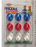 Крючки для полотенец 701-9, 9шт, (193)