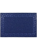 Коврик ComeForte придверный пористый "Meander" 60*90см синий 