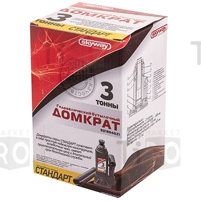 Домкрат гидравлический бутылочный 3т Skyway S01804021