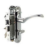 Замок врезной Trodos 50/76-ЦМВ70 CP ключ-завертка (хром)