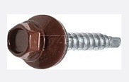 Саморез 028А-63-32 "Кровельный", сверло прокладка 6,3*32 (6шт.) цинк