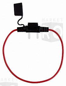 Держатель флажкового предохранителя мини влагостойкий (18 AWG) Abro Masters FU-AI818-18AWG