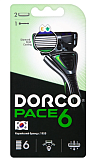 Станок для бритья Dorco Pace 6 New (станок +2 кассеты) 6 лезвий