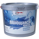 Краска NEVEL акриловая моющаяся супербелая 1,2 кг./8/