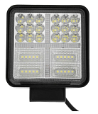Противотуманная фара, 9-30 В, 54 LED (38 белых, 16 желтых), IP67, 162 Вт, направленный свет, 4452584
