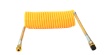 Шланг спиральный пневматический, соединительный, тягача с прицепом Евро, полиамид, ф М16 дл  5,5м желтый