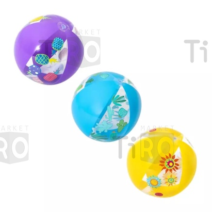 Мяч пляжный Bestway Дизайнерский 31036, d=51см, 3 цвета Мяч пляжный Bestway Дизайнерский 31036, d=51см, 3 цвета