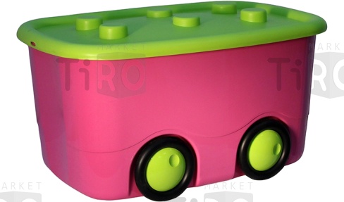 Ящик для игрушек "Моби" М2598, малиновый