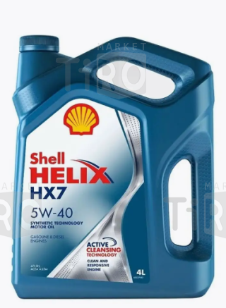 Полусинтетическое моторное масло Shell Helix HX7 5W-40 SP A3/B4 (4л)