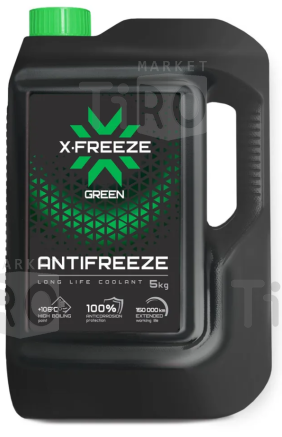 Антифриз зеленый X-Freeze green, 5 кг