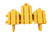 Заборчик "Домик" 0,19м*1,7м, желтый