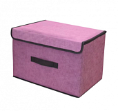 Коробка для хранения 38*24*24 складная, розовый