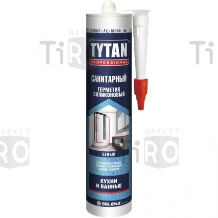 Герметик Tytan Professional силиконовый, санитарный бесцветный, 85мл