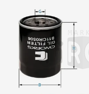 Фильтр масляный Cworks B11CR0518 Фильтр масляный Cworks B11CR0518
