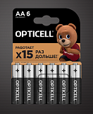 Батарейка Opticell Basic АA пальчиковая 6шт