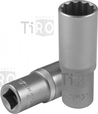 Головка торцевая глубокая 12-гранная 1/2"DR, 8 мм, S04HD4708 Головка торцевая глубокая 12-гранная 1/2"DR, 8 мм, S04HD4708