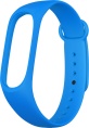 Ремешок силиконовый Xiaomi Mi Band 5/6/7 (однотонный) голубой Ремешок силиконовый Xiaomi Mi Band 5/6/7 (однотонный) голубой