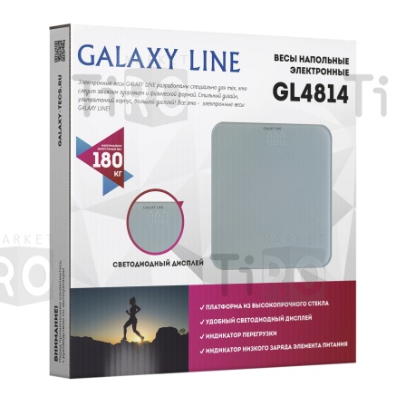 Весы напольные GALAXY GL-4814, до180кг