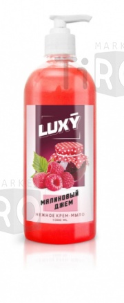 Крем-мыло Luxy Малиновый Джем жидкое c дозатором 1л